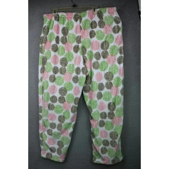 Mayfair Women's Floral Plush Mink Fleece Pajama Pants-Size 3X - Picture 5 of 6